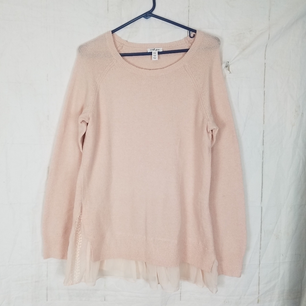 Tribal jeans pink layer tunic sweater - Picture 4 of 9